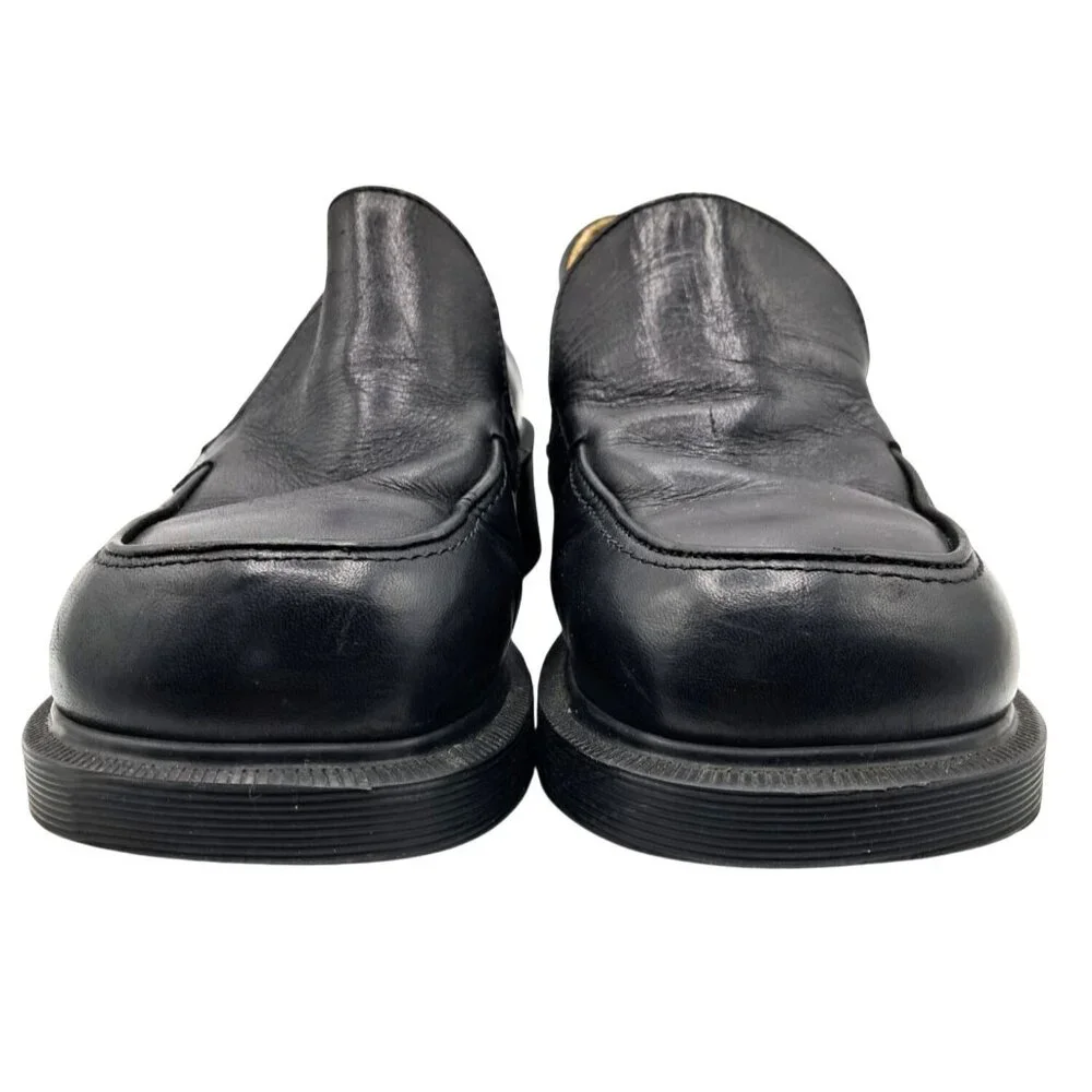 Dr Martens Platform Shoes Womens Size 8 8670 England Chunky Black Leather Loafer - Picture 4 of 14